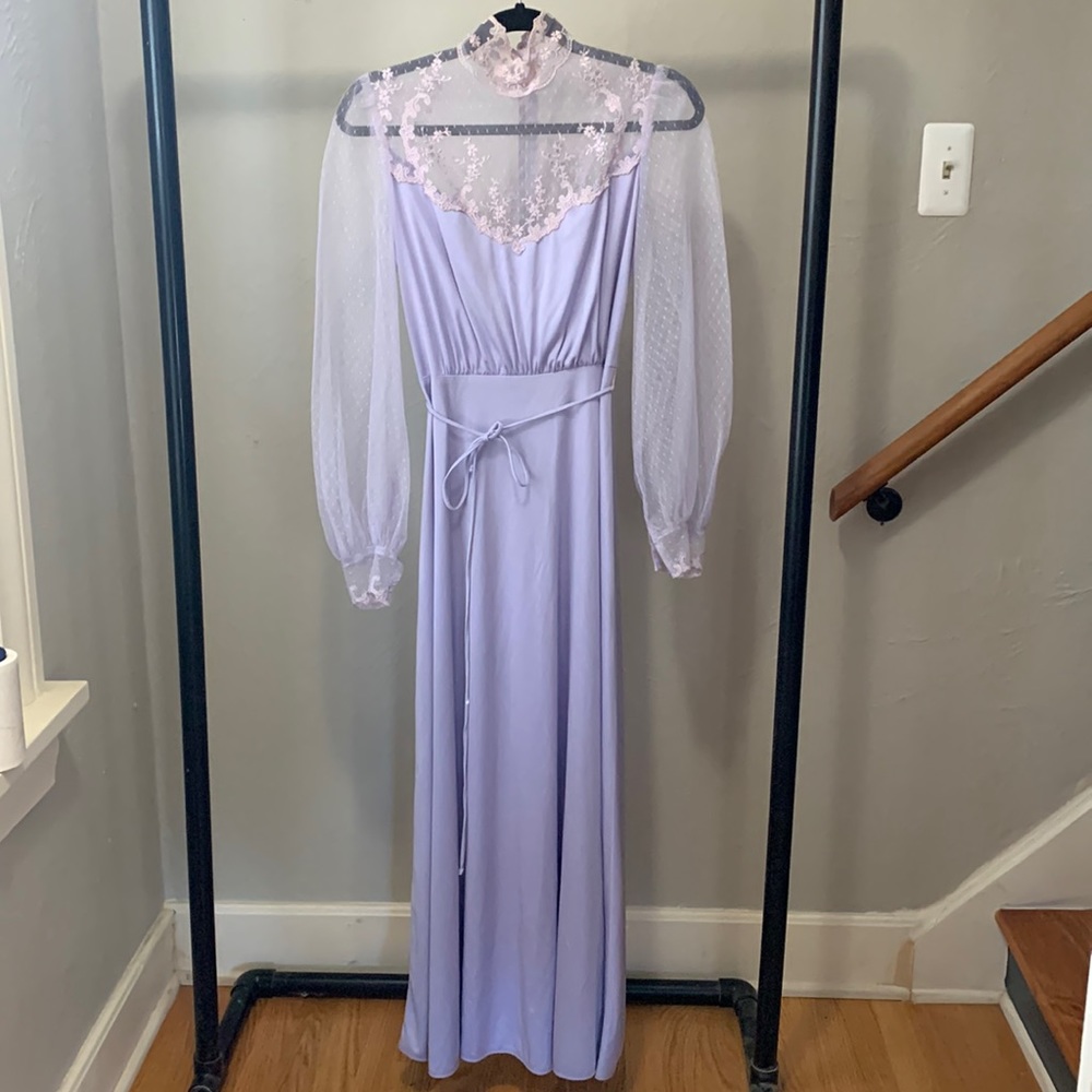 Vintage Handmade Lavender Dress